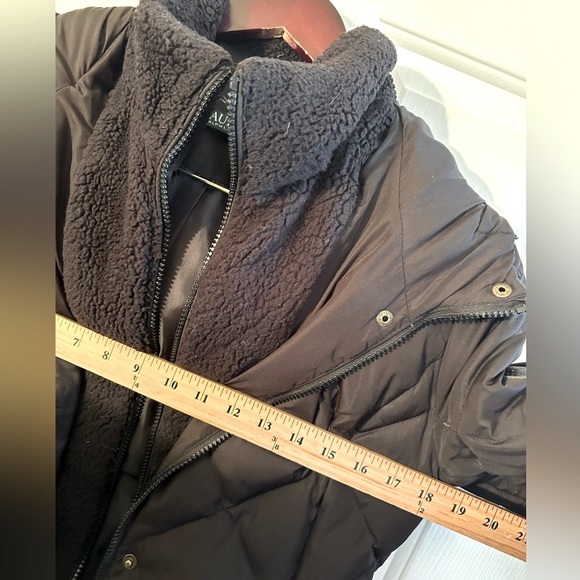 LAUREN RALPH LAUREN Diamond Quilted Black Down Hooded Removeable Faux Fur SMALL - Picture 14 of 15